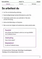 Vorschau - Arbeitsblätter - Erzähltexte Basisscreening Deutsch Klasse 7–8 - Seite 1