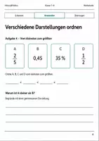 Vorschau - Arbeitsblätter - Brüche Dezimalzahlen Prozente Basisscreening Klasse 7–8 - Seite 3