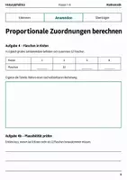Vorschau - Arbeitsblätter - Proportionale antiproportionale Zuordnungen Klasse 7–8 - Seite 3