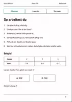 Vorschau - Arbeitsblätter - Prozentrechnung Basisscreening Klasse 7–8 - Seite 1