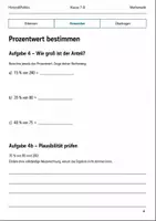 Vorschau - Arbeitsblätter - Prozentrechnung Basisscreening Klasse 7–8 - Seite 3
