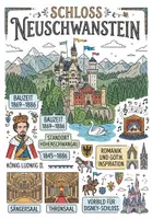 Vorschau - Arbeitsblätter - Lernplakat + Arbeitsblätter zum Thema "Schloss Neuschwanstein" + Lösung & MP3 + Mindmap + Infografik - Deckblatt