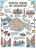 Vorschau - Arbeitsblätter - Lernposter + Arbeitsblatt "Venedig" + Onlineübung & MP3 + Mindmap + Infografik - Deckblatt