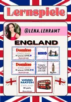 Vorschau - Spiele - England - 3 Spiele für die Wortschatzarbeit! - Deckblatt