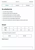 Vorschau - Arbeitsblätter - Variablen und Terme Basisscreening Klasse 7–8 - Seite 1