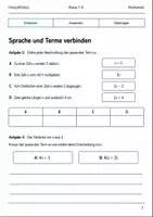 Vorschau - Arbeitsblätter - Variablen und Terme Basisscreening Klasse 7–8 - Seite 2