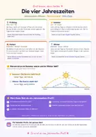 Vorschau - Poster - Lernplakat: Die vier Jahreszeiten – Jahreskreis, Sonnenstand & Mini-Quiz - Seite 2