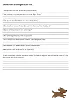 Vorschau - Arbeitsblätter - Leseförderung Klasse 5 - zwei Geschichten mit Fragen zum Text - Seite 2