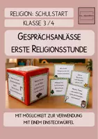 Vorschau - Aufgabenkarten - Religion: Gesprächsanlässe Schulstart (Klasse 3/4) - Deckblatt
