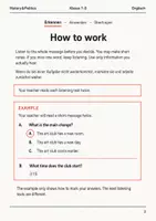Vorschau - Arbeitsblätter - Listening Basisscreening Englisch Klasse 7–8 - Seite 1