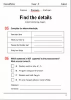 Vorschau - Arbeitsblätter - Listening Basisscreening Englisch Klasse 7–8 - Seite 3