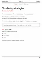 Vorschau - Arbeitsblätter - Wortschatzstrategien Basisscreening Klasse 7–8 - Deckblatt