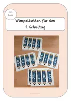 Vorschau - Poster - Wimpelketten für den 1. Schultag - Deckblatt