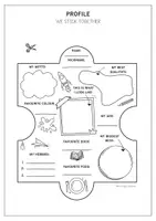 Vorschau - Mal- und Bastelvorlagen - Profile Puzzle 🧩🖍️kreative Steckbriefe für den Englischunterricht | Schulanfang & kennenlernen - Seite 1