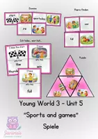 Vorschau - Spiele - Spiele Young World 3 Unit 5 "Sports and games" - Deckblatt