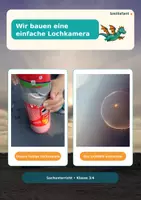 Vorschau - Stundenentwürfe - Unterrichtsprojekt Wir bauen eine Lochkamera Klasse 3- 6 - Deckblatt