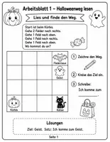 Vorschau - Stundenentwürfe - Halloween – Lesen, Schreiben & Rechnen | 10 Arbeitsblätter für die 1. & 2. Klasse - Seite 1