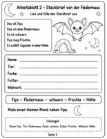 Vorschau - Stundenentwürfe - Halloween – Lesen, Schreiben & Rechnen | 10 Arbeitsblätter für die 1. & 2. Klasse - Seite 2