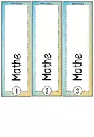 Vorschau - Anderer Materialtyp - Etiketten Aufbewahrung Deutsch Mathe Sachunterricht - Seite 1