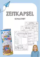 Vorschau - Arbeitsblätter - Meine Zeitkapsel – Schulanfang & Schuljahresende | Ziele, Wünsche & Erinnerungen - Deckblatt
