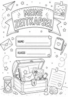 Vorschau - Arbeitsblätter - Meine Zeitkapsel – Schulanfang & Schuljahresende | Ziele, Wünsche & Erinnerungen - Seite 1