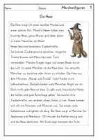 Vorschau - Arbeitsblätter - Lesen: Märchenfiguren - Leseverstehen - Seite 1