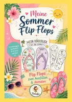 Vorschau - Arbeitsblätter - Sommer Flip-Flops, Mein Ferienrückblick zum Ausfüllen & Ausmalen - Deckblatt