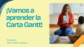 Vista previa - Hojas de trabajo - Carta Gantt. Organizar y planear - Portada