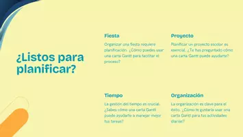 Vista previa - Hojas de trabajo - Carta Gantt. Organizar y planear - página 2