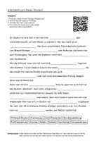 Vorschau - Arbeitsblätter - Arbeitsblätter zum Thema "Studium" + Lösung & MP3 + Mindmap + Infografik - Seite 1