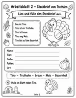 Vorschau - Stundenentwürfe - Thanksgiving & Erntedank – Lesen, Schreiben & Rechnen | 9 Arbeitsblätter + Lösungen für die 1. & 2. Klasse - Seite 2