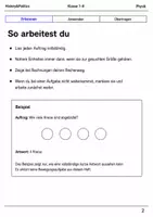 Vorschau - Arbeitsblätter - Bewegung und Geschwindigkeit Klasse 7–8 Basisscreening - Seite 1