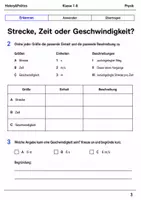 Vorschau - Arbeitsblätter - Bewegung und Geschwindigkeit Klasse 7–8 Basisscreening - Seite 2