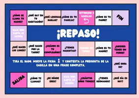 Vorschau - Spiele - Repaso - Spiel zur Wiederholung oder Festigung der Basics - Deckblatt