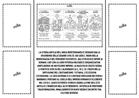 anteprima - Altro tipo di materiale - Lapbook di storia per la classe quinta - Pagina 1