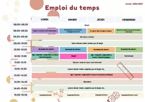 Aperçu - Autre type de ressources - Emploi du temps - Page 3