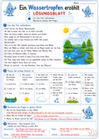 Vorschau - Arbeitsblätter - Ein Wassertropfen erzählt | Lesetext, Leseverständnis & Wasserkreislauf - Seite 3