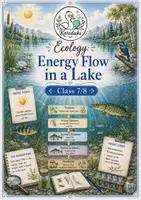Vorschau - Arbeitsblätter - Ecosystem Lake: Energy Flow in a Lake – Bilingual Biology Worksheet with Solutions | Class 7/8 - Deckblatt