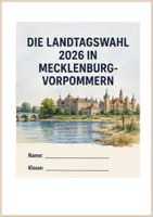 Vorschau - Arbeitsblätter - Landtagswahlen in Mecklenburg-Vorpommern 2026 - vierfach differenziert - inkl. Förderversion / DaZ-Version (Stand: August 2026) - Seite 1