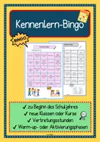 Vorschau - Arbeitsblätter - Sommerferien Bingo, Kennenlernen - Deckblatt