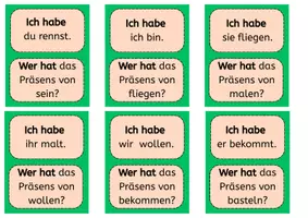 Vorschau - Spiele - Ich habe … Wer hat …? – Die 4 Zeitformen | Präsens | Deutsch - Seite 3