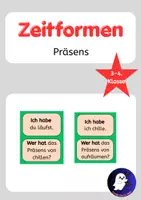 Vorschau - Spiele - Ich habe … Wer hat …? – Die 4 Zeitformen | Präsens | Deutsch - Deckblatt