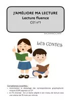 Aperçu - Feuilles d'exercices - Ateliers de français CE1 - Lecture fluence n°1 - Page de couverture