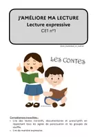 Aperçu - Feuilles d'exercices - Ateliers de français CE1 - Lecture expressive n°1 - Page de couverture