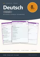 Vorschau - Test - Lernzielkontrollen Deutsch Gymnasium Klasse 8 – A/B - Deckblatt