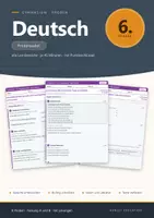 Vorschau - Test - Lernzielkontrollen Deutsch Gymnasium Klasse 6 – A/B - Deckblatt