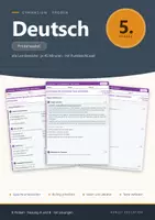 Vorschau - Test - Lernzielkontrolle Deutsch 5 Gymnasium - Deckblatt