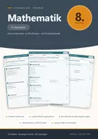 Vorschau - Test - Lernzielkontrollen Mathematik Gymnasium Klasse 8 – A/B - Deckblatt