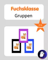 Vorschau - Bildkarten - Fuchsklasse Gruppeneinteilung Gruppen Grundschule - Deckblatt