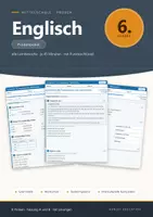 Vorschau - Test - Lernzielkontrolle Englisch 6 Mittelschule - Deckblatt